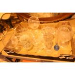Box of mixed glassware, moulds, glasses etc. Not available for in-house P&P