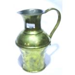 German WWII type heavy brass and pewter water jug with inscription Befehlszeile Sud-O.K.H/ Gen Qu, 5