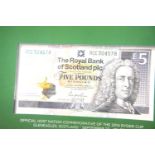 Seven Ryder Cup £5 note deluxe packages. P&P Group 1 (£14+VAT for the first lot and £1+VAT for