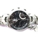 Tag Heuer Calibre Link S gents steel cased wristwatch in good condition with inner and outer