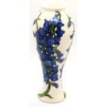 Moorcroft Delphina vase, H: 21 cm. P&P Group 2 (£18+VAT for the first lot and £3+VAT for