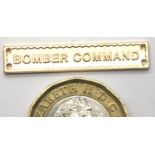 British RAF Bomber Command medal clasp, recently issued and with issue slip. P&P Group 1 (£14+VAT