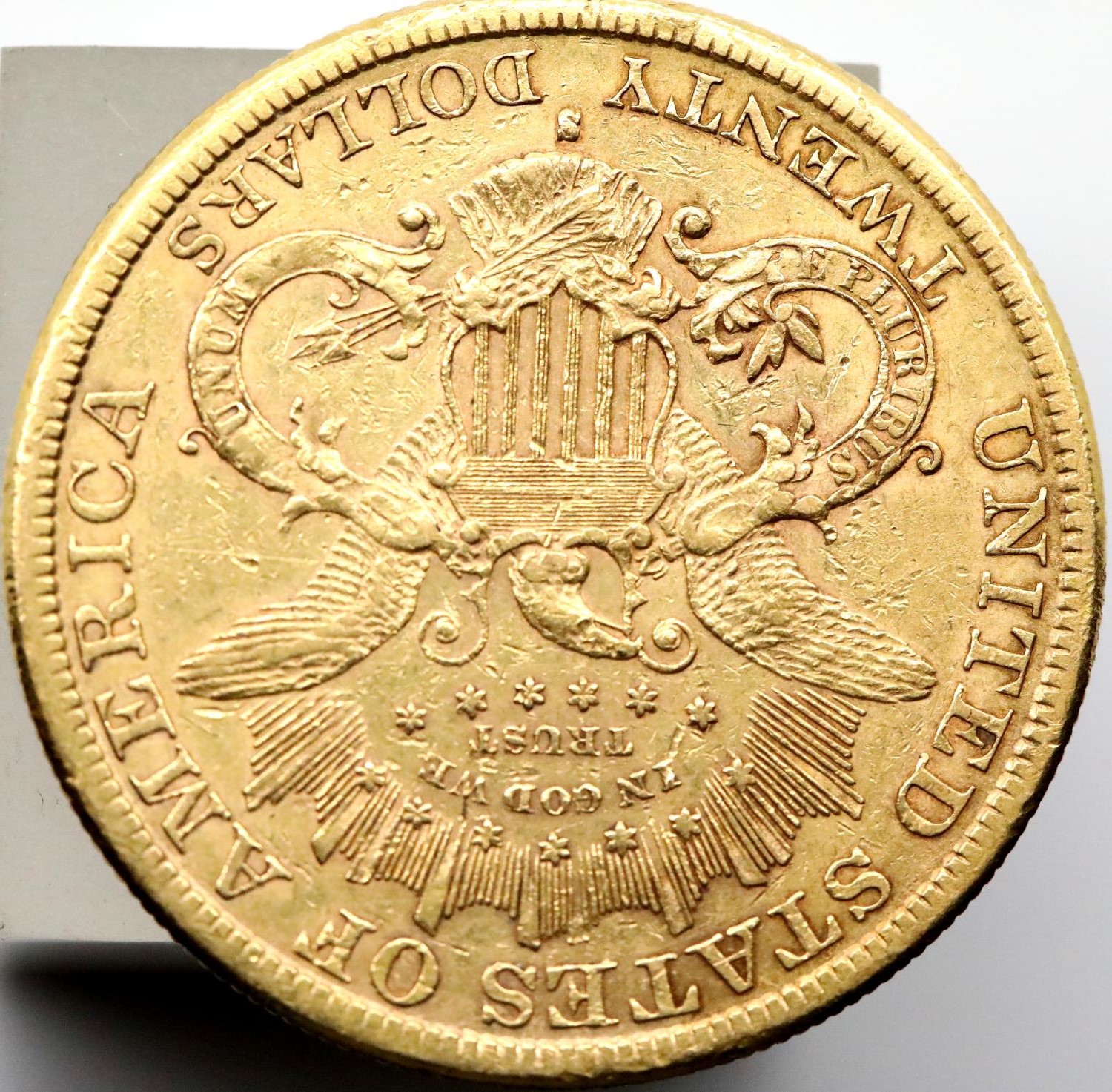 American 1880 Gold San Francisco mint 20 Dollar coin with fine definition. P&P Group 2 (£18+VAT - Image 2 of 2