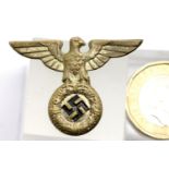 German Third Reich type Nazi Party hat or cap badge in pressed metal. P&P Group 1 (£14+VAT for the