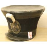 Early 19th Century Germanic type bell top shako helmet for a Landsturm volunteer. P&P Group 2 (£18+