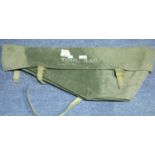 Triangular military tool bag with canvas straps. P&P Group 2 (£18+VAT for the first lot and £3+VAT