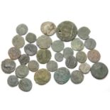 Thirty mixed Roman coins. P&P Group 1 (£14+VAT for the first lot and £1+VAT for subsequent lots)