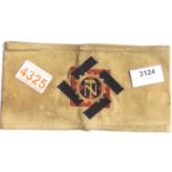 German WWII type TENO armband. P&P Group 1 (£14+VAT for the first lot and £1+VAT for subsequent