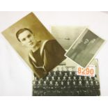 Photographs including crow of HMS Vincent April 1943 and others. P&P Group 1 (£14+VAT for the