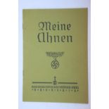German Third Reich type Ahnenpass book, partly completed with Hermann family ancestry. P&P Group