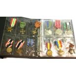 Large collection of mixed worldwide military medals, 36 in total. P&P Group 1 (£14+VAT for the first