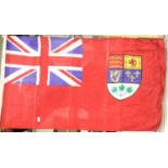 Canadian WWII type flag bearing stamps for Ottawa and dated 1943, 150 x 90 cm. P&P Group 1 (£14+
