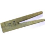 German WWII type SS marked wooden clothes peg by Vasco dated 1939. P&P Group 1 (£14+VAT for the