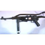 MP40 replica sub machine gun including sling. P&P Group 3 (£25+VAT for the first lot and £5+VAT