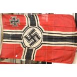 German WWII type battleflag, 150 x 90 cm. P&P Group 1 (£14+VAT for the first lot and £1+VAT for