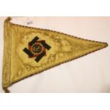 German WWII type TENO pennant, L: 34 cm. P&P Group 1 (£14+VAT for the first lot and £1+VAT for