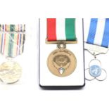Mixed medals, including US South West Asia, Gulf War and Ethiopian Korean War medal. P&P Group 1 (£