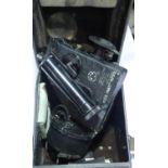 British WWII type RAF bubble sextant in wooden case, MK IX. Not available for in-house P&P