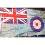 British WWII type RAF Squadron Base flag, stamped AM 1940, 150 x 85 cm. P&P Group 1 (£14+VAT for the