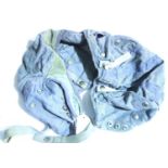 Two blue cloth flying hats, both size 2. P&P Group 1 (£14+VAT for the first lot and £1+VAT for