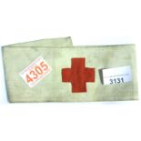 German Imperial WWI type Red Cross armband, bearing stamps and dated 1916. P&P Group 1 (£14+VAT