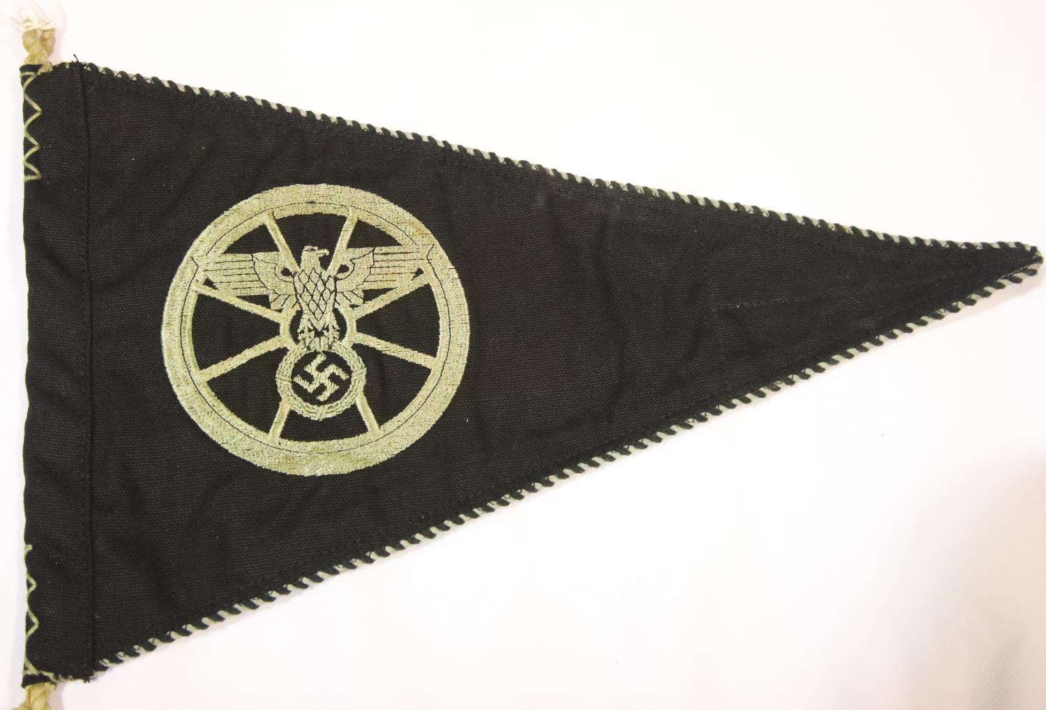 German WWII type NSKK pennant, L: 34 cm. P&P Group 1 (£14+VAT for the first lot and £1+VAT for