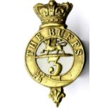 British Glengarry badge for 3rd Buffs East Kent Regiment. P&P Group 1 (£14+VAT for the first lot and