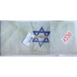 Jewish WWII type Ghetto armband. P&P Group 1 (£14+VAT for the first lot and £1+VAT for subsequent