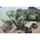 Collection of German Third Reich, WWII and post war photographs and ephemera, publicity shots and