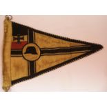 German Imperial WWI type Old Comrades pennant, L: 27 cm. P&P Group 1 (£14+VAT for the first lot
