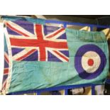 British WWII type RAF Squadron Base flag, 150 x 85 cm. P&P Group 1 (£14+VAT for the first lot and £