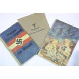 German Third Reich type Zeugnisse der Deutschen Volksschule school progress report of Kurt Konig,