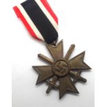 German WWII type Merit Cross first class. P&P Group 1 (£14+VAT for the first lot and £1+VAT for