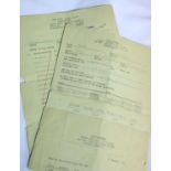 American WWII type POW work documents relating to Uffz Walter Kruppek. P&P Group 1 (£14+VAT for