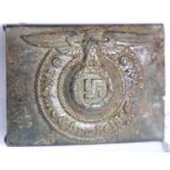 German WWII type SS belt buckle. P&P Group 1 (£14+VAT for the first lot and £1+VAT for subsequent