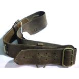 Brown leather Sam Browne for British Army belt. P&P Group 1 (£14+VAT for the first lot and £1+VAT
