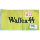 German WWII type Waffen SS armband. P&P Group 1 (£14+VAT for the first lot and £1+VAT for subsequent