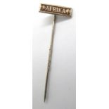 German WWII type Afrika Korps stick pin, L: 4.5 cm. P&P Group 1 (£14+VAT for the first lot and £1+