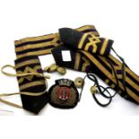 British Naval mixed epaulettes, cuff titles etc. P&P Group 1 (£14+VAT for the first lot and £1+VAT