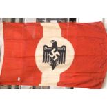 German WWII type Wehrmacht parade flag, 150 x 90 cm. P&P Group 1 (£14+VAT for the first lot and £1+