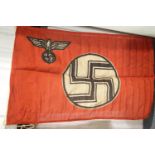 German WWII type Nazi Party flag, makers label affixed for Fahnen-Kiev, 90 x 55 cm. P&P Group 1 (£