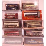 Ten Corgi O.O.C 1/72 scale buses and coaches. P&P Group 3 (£25+VAT for the first lot and £5+VAT