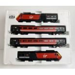 Hornby OO Virgin HST Train Pack 4x Car. P&P Group 2 (£18+VAT for the first lot and £3+VAT for