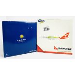 2x Gemini / Tucano 1:400 Airliners - To Include: Qantas 747-400, Varig 777-200 - Boxed, P&P Group