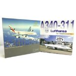 2x Dragon Wings 1:400 Airliners - To Include: Lufthansa A340, Emirates A340 - Boxed, P&P Group 2 (£