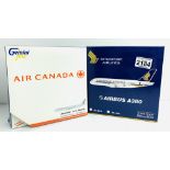 2x Gemini / Phoenix 1:400 Airliners - To Include: A380 Singapore, 777 Air Canada - Boxed, P&P