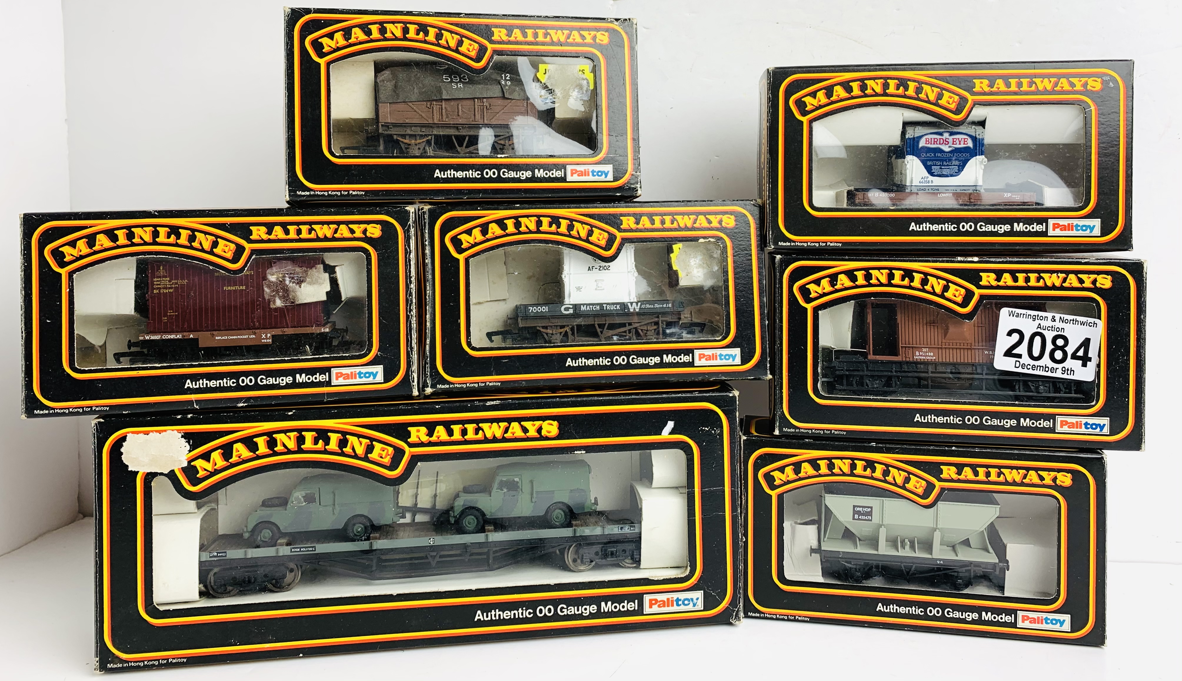 7x Assorted Mainline Freight Wagons - All Boxed. P&P Group 2 (£18+VAT for the first lot and £3+VAT