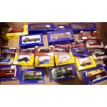 Twenty five boxed OO scale vehicles, cars, vans, trucks from Classix, Trackside, BT models etc. P&