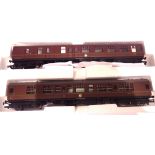 Two Hornby Harry Potter Hogwarts Express coaches, taken from set. P&P Group 2 (£18+VAT for the first