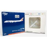 2x Gemini / JC Wings 1:400 Airliners - To Include: BA One World 747-400, Star Alliance Egypt Air